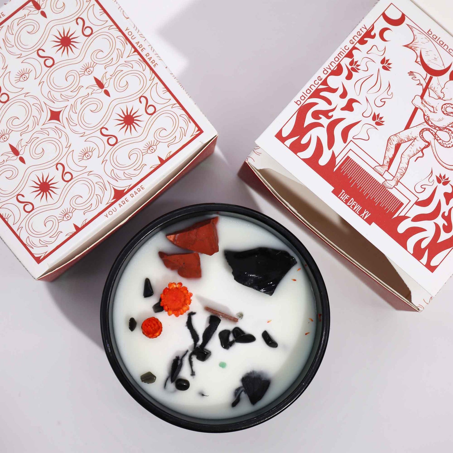Hop Hare Crystal Floral Candle - The Devil