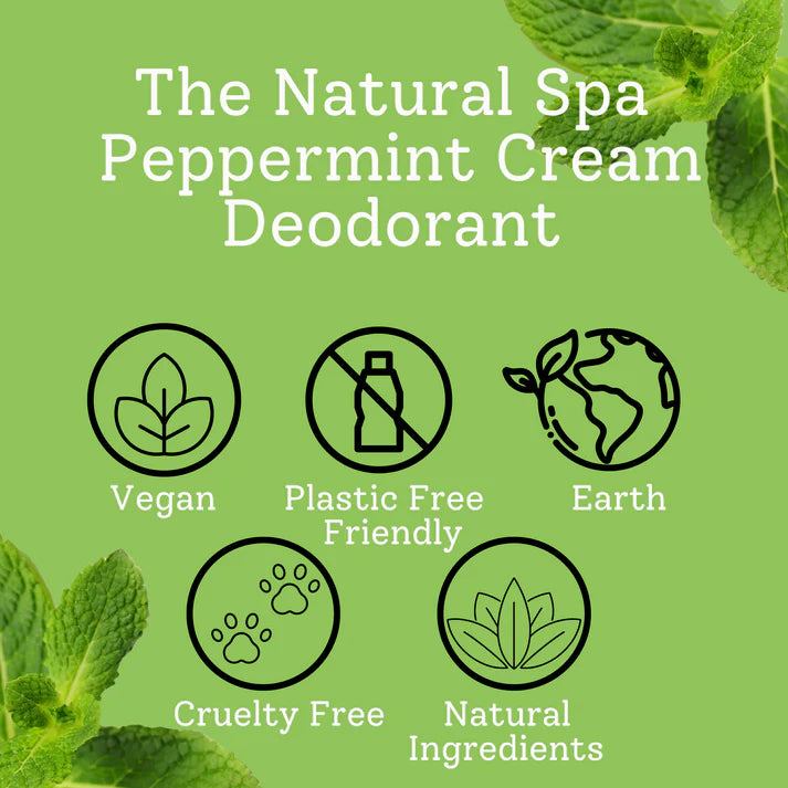 Peppermint Cream Deodorant - Bicarb and Aluminium free
