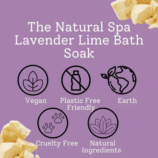 Lavender and Lime Bath Soak 225g - Compostable Pouch