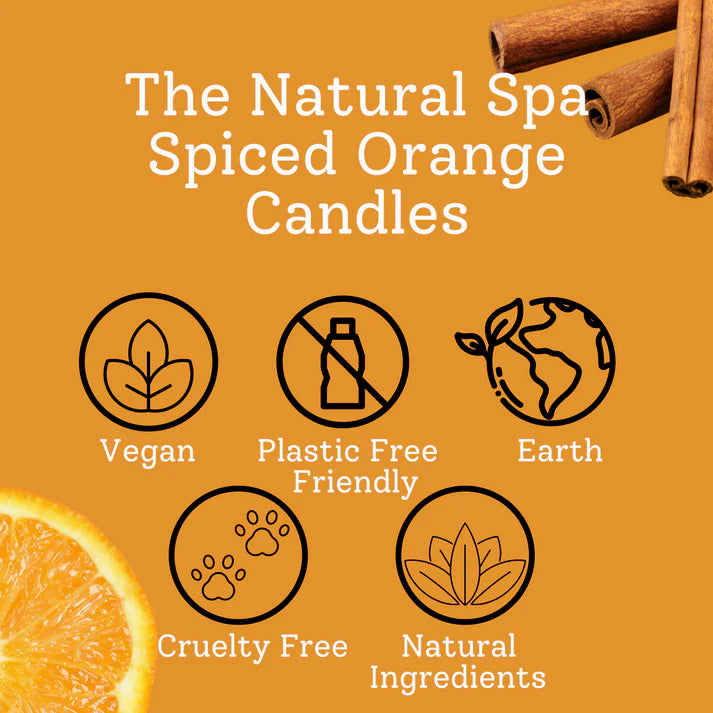 Handcrafted Coconut Wax Candle - Spiced Orange