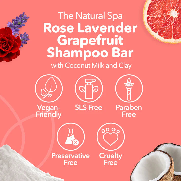 Rose, Lavender, Grapefruit Shampoo Bar