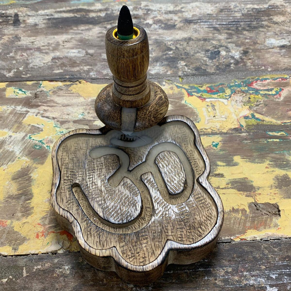Mango Wood Backflow Burner - Ohm