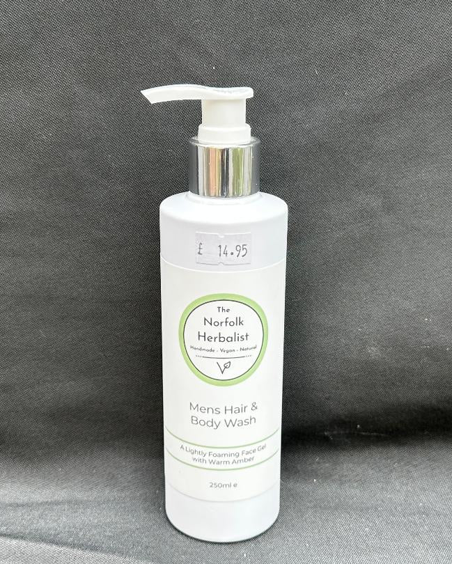 Mens Hair & Body Wash - Warm Amber