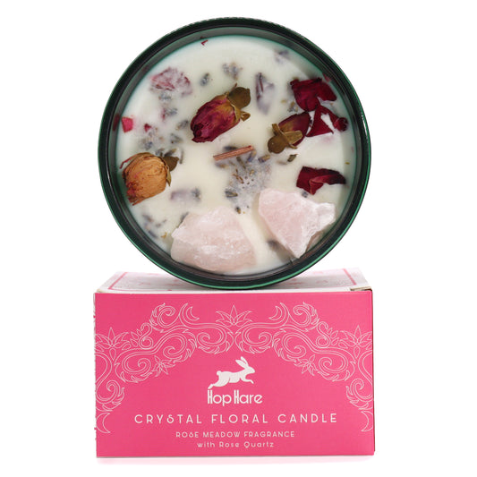Hop Hare Crystal Floral Candle - The Lovers