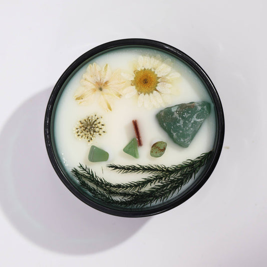 Hop Hare Crystal Floral Candle - The Magician