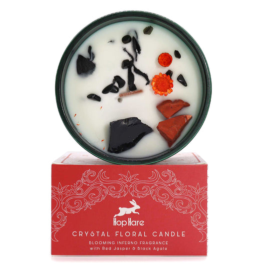 Hop Hare Crystal Floral Candle - The Devil
