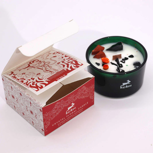 Hop Hare Crystal Floral Candle - The Devil