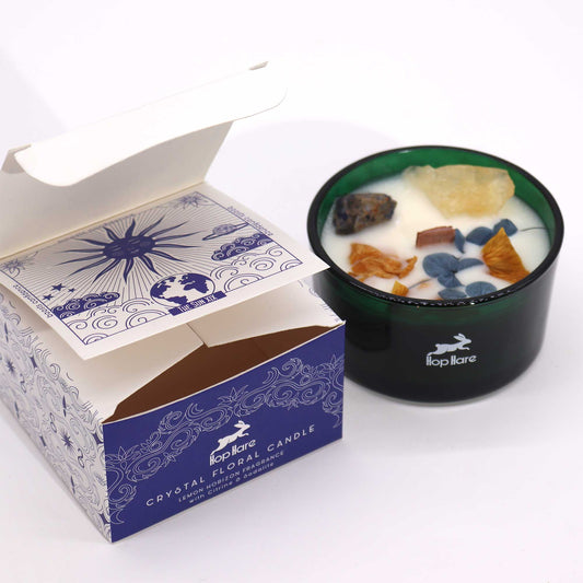 Hop Hare Crystal Floral Candle - The Sun