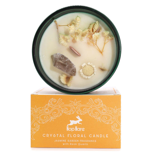 Hop Hare Crystal Floral Candle - The Lion