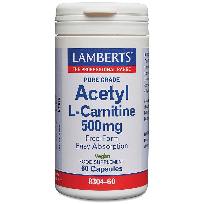 Acetyl L-Carnitine 500mg - 60 Capsules