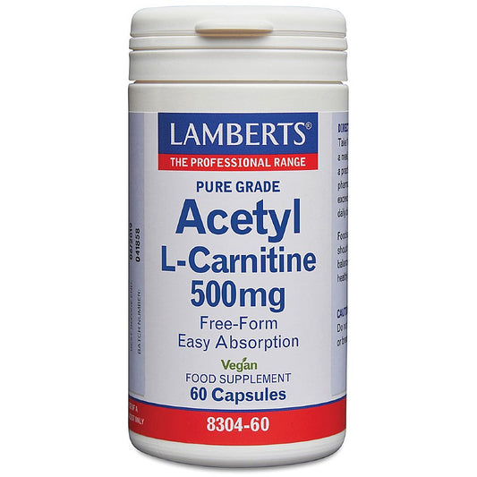 Acetyl L-Carnitine 500mg - 60 Capsules