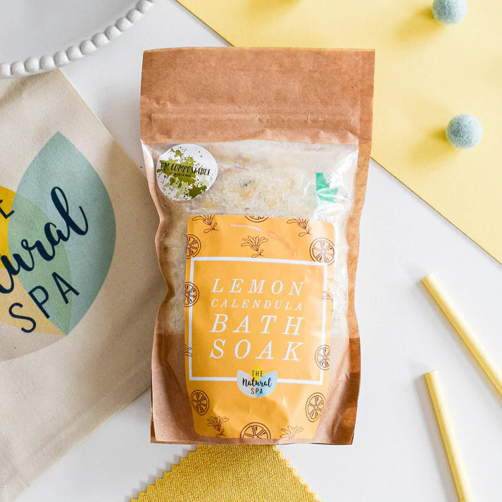 Lemon and Calendula Bath Soak 225g - Compostable Pouch