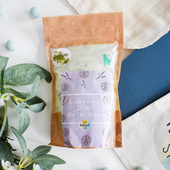 Lavender and Lime Bath Soak 225g - Compostable Pouch
