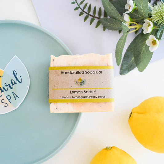 Lemon Sorbet Soap Bar - Lemon, Lemongrass and Poppy Seeds