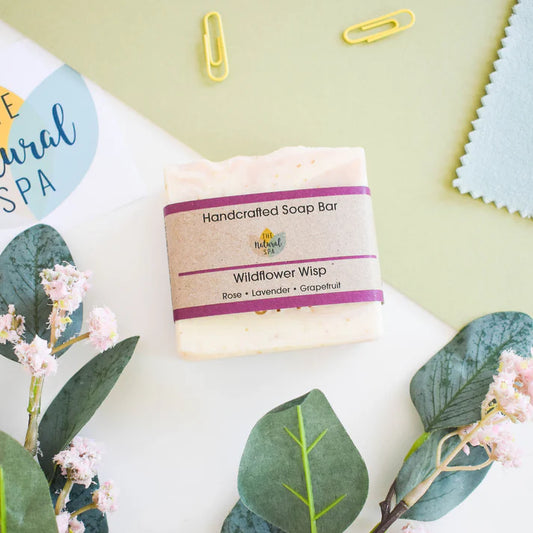 Wild Flower Wisp, Cold Process Soap - Rose, Lavender and Grapefruit