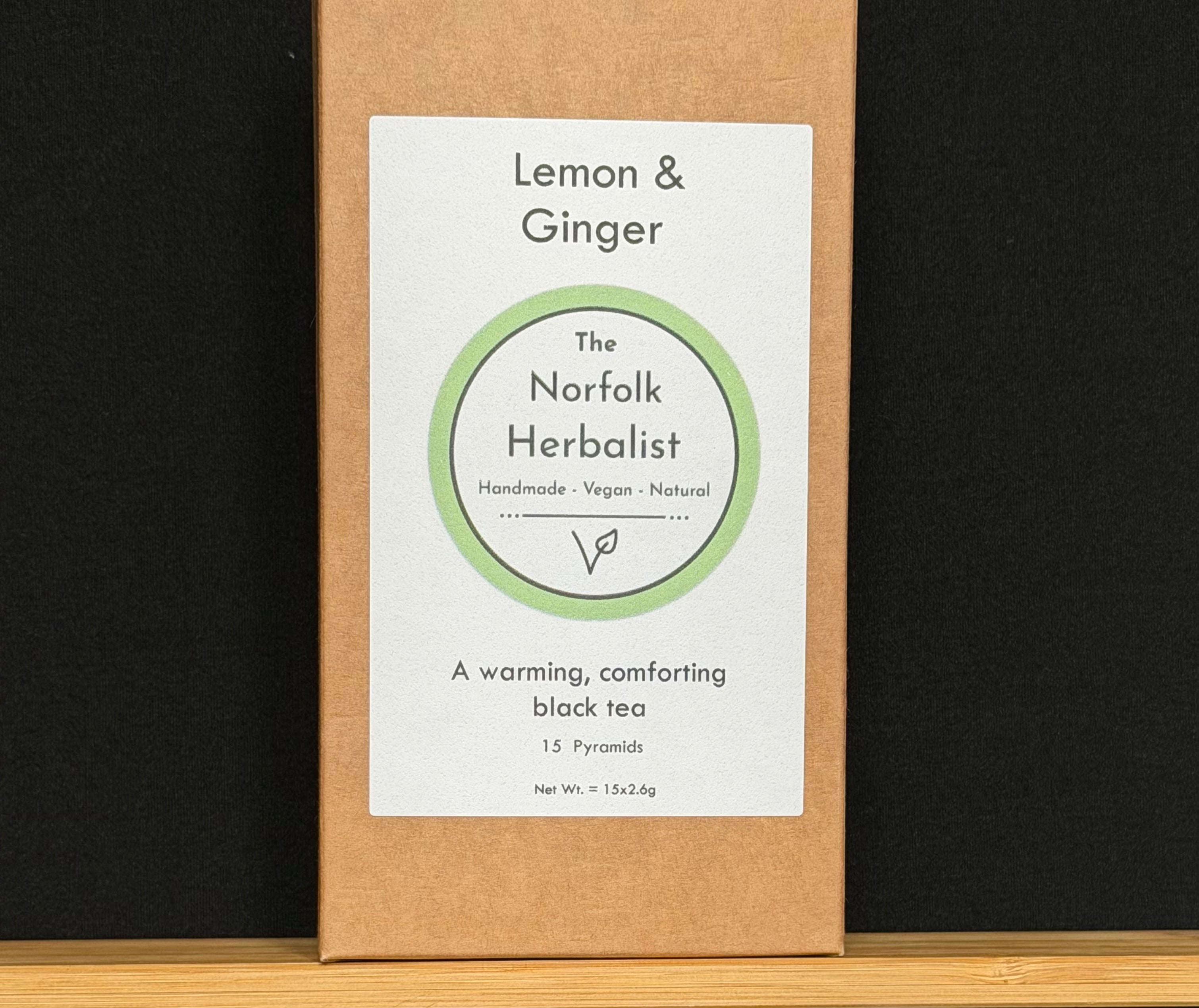 Lemon & Ginger – Ritual Tea (15 Pyramid Bags)