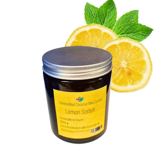 Handcrafted Coconut Wax Candle - Lemon Sorbet