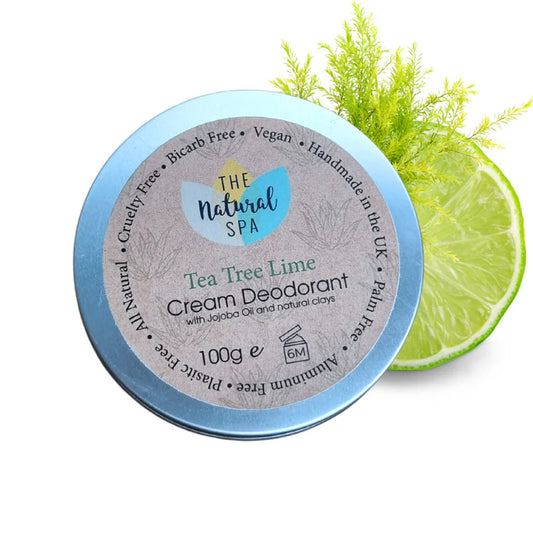 Tea Tree Lime Cream Deodorant - Bicarb and Aluminium free