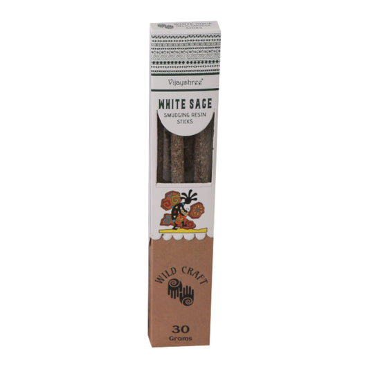 30g Golden White Sage Smudging Resin Sticks