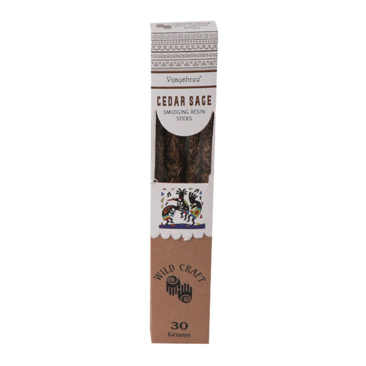 30g Golden Cedar Sage Smudging Resin Sticks