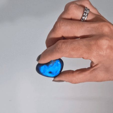 Madagascar Labradorite - Heart Stone