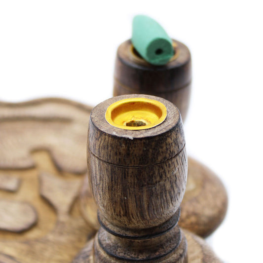 Mango Wood Backflow Burner - Ohm