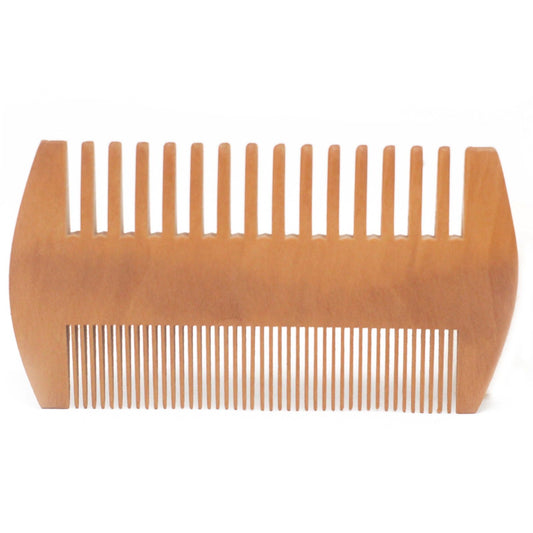 Two Sided Beard Comb - Pear Wood