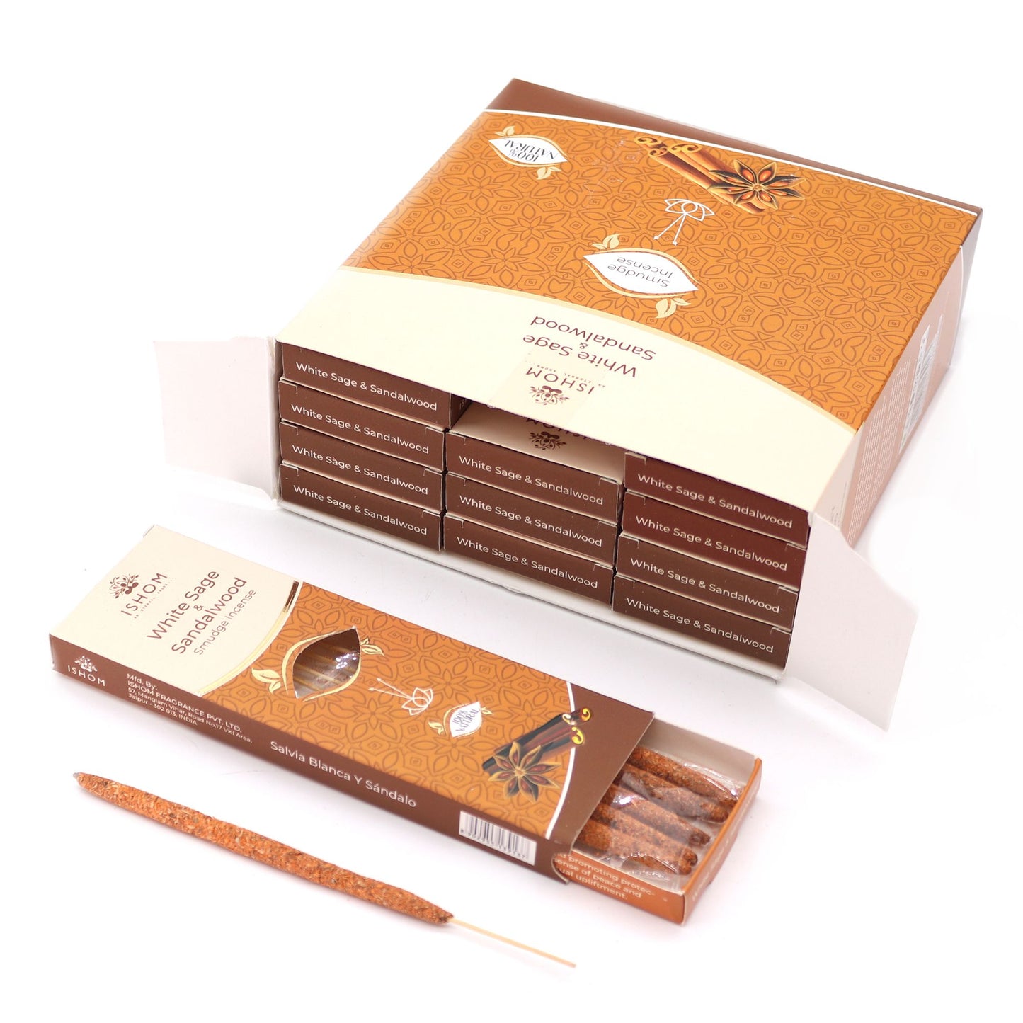 Ishom Smudge Incense - White Sage & Sandalwood