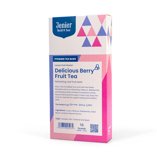 Delicious Berry Fruit Tea - 15 Pyramid Bags