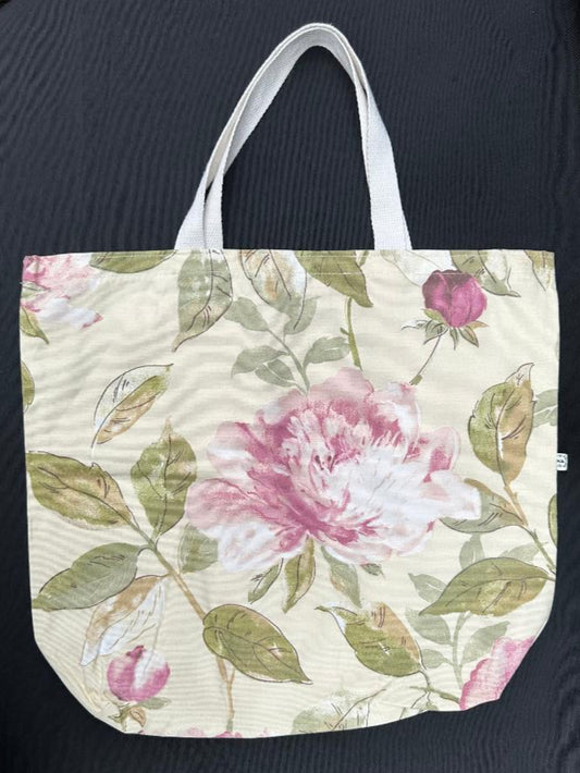 Tote Bag – Peony Cream - Basic & Classic