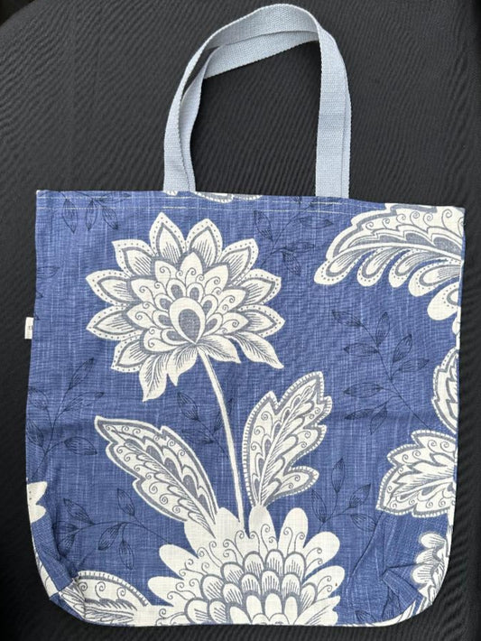 Tote Bag – Flower Blue & White - Basic & Classic