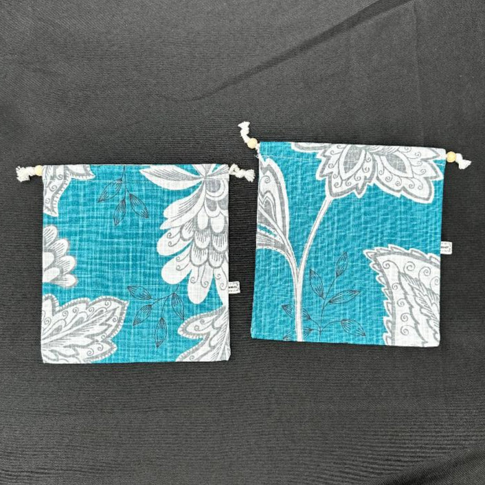 Drawstring Bag – Flowers Blue - Practical & Unique (Copy)
